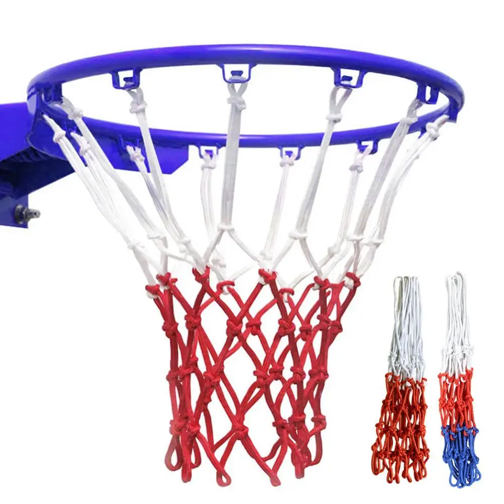 Color Block Heavy Duty Basketball Hoop Net Anti Whip Indoor Outdoor