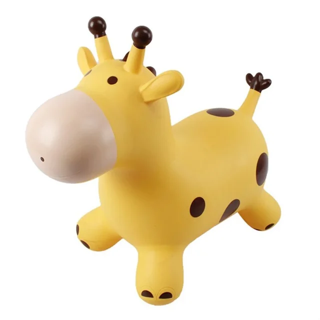  New Drop Shop Inpany Bouncy Giraffe Hopper Inflatable Jumping Giraffe Bouncing Animal Toys Rubber Horse Thickened PVC 5