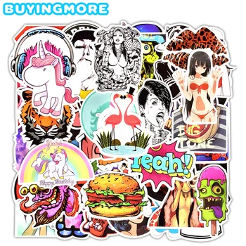 

100 PCS Cartoon Graffiti Stickers Pack Anime Funny Cool Punk Vinyl Stickers DIY Suitcase Skateboard Helmet Laptop Car Sticker