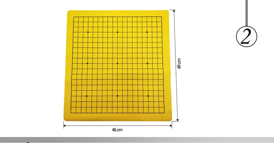 Easytoday One Side Go Game Chessboard Games Synthetic Leather Suede 19 Line Road Weiqi Chess Board High-quality (2)