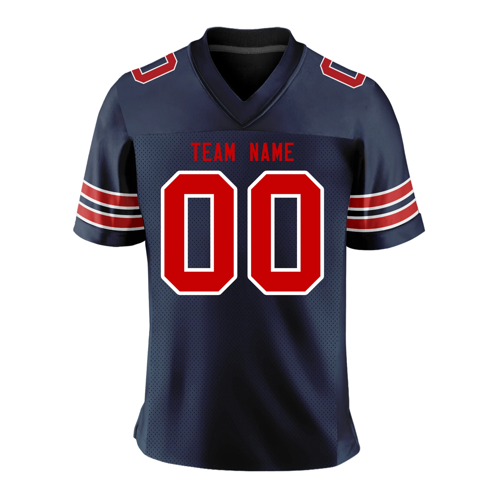 American Football Jerseys Printed Team Name Number Rugby Jersey Breathable Stretch Football Shirt for Men/Kids