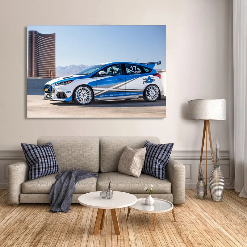 Современные художественные декоративные картины Fords Focus RS ралли инновации гоночный автомобиль Настенная картина холст плакаты и принты