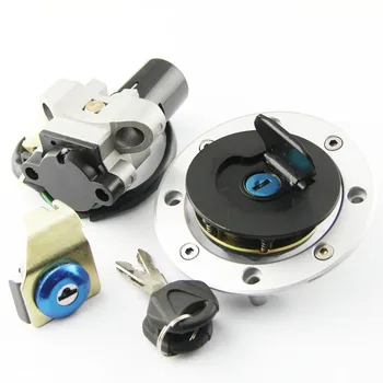 

Motorcycle Ignition Switch Fuel Gas Tank Cap Cover Seat Lock Key Set Kit For Suzuki GS500 2001-2012