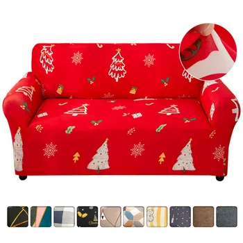 

Chrismas Sofa Cover Stretch Corner Seats Universal Couch Covers For Living Room Elastic Spandex Slipcover L Shaped Need Buy 2pcs