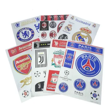 

La Liga Premier League Ligue Serie A football team logo fans Kawaii 20cm*30cm Team sticker car sticker fan supplies