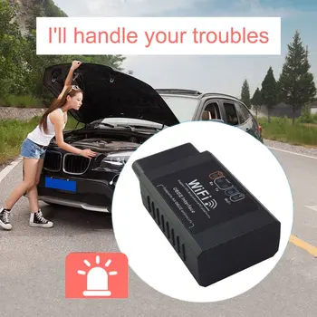 

ELM327 WIFI OBD2 OBDII Interface Auto Car Diagnostic Scanner Scan Tool for iOS for Android PC Devices Wireless Car Code Reader