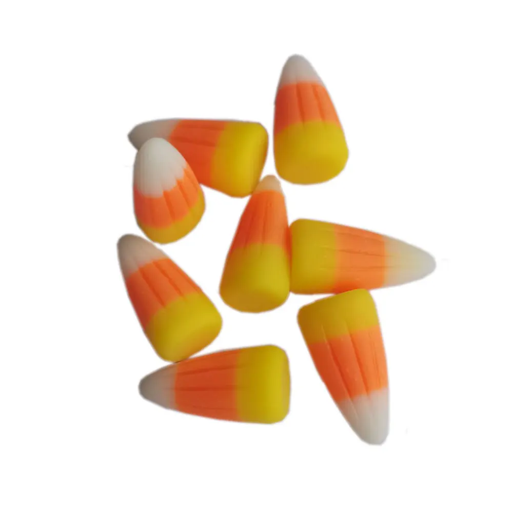 Resin Cabochons Crafts 100/50pcs Resin Cute 3D Candy Corn Cabochon Miniature Art Supply Decoration Charm Craft DIY