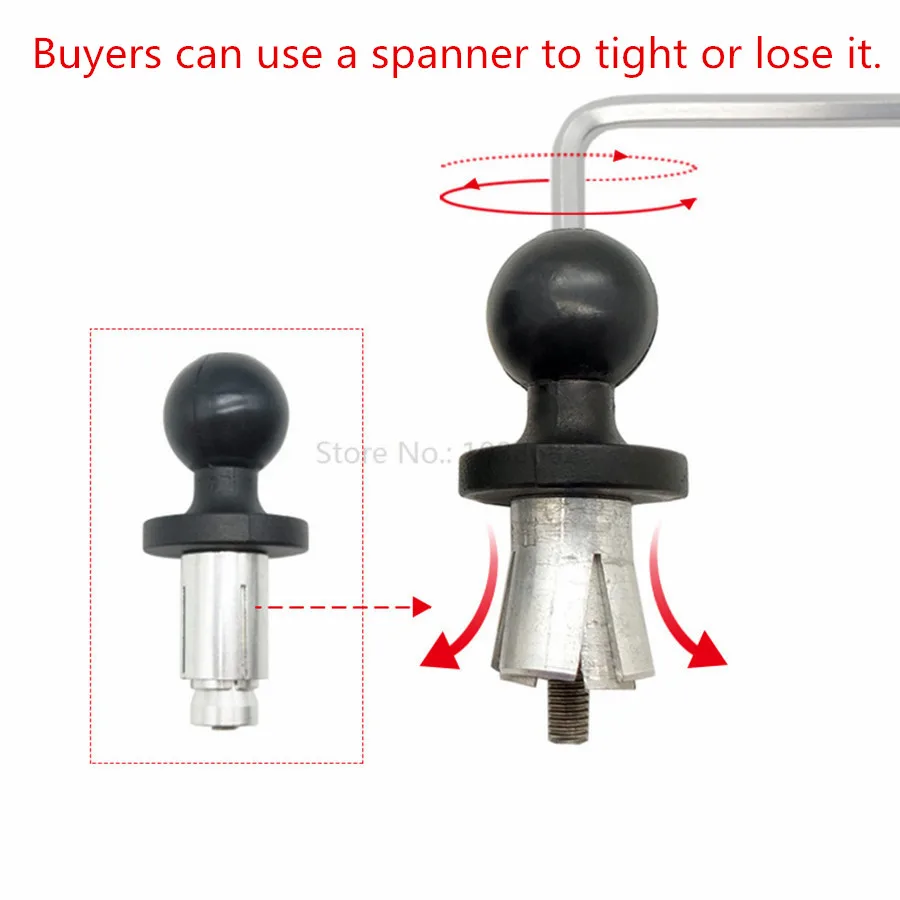 Motorcycle Bike Mount Black Fork Stem Base (14)