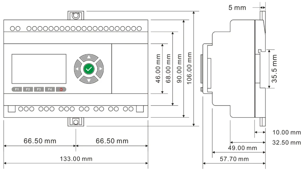 MQTT Ethernet PLC, промышленность 4,0 для управления IIoT Программируемый релейный PR-26DC-DAI-RT-4G