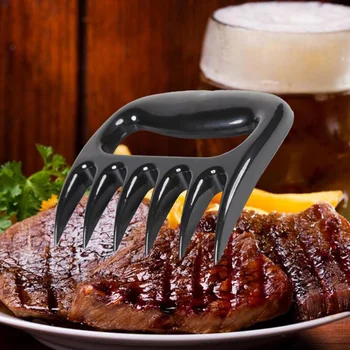 

High Qu 1/2PCS Bear Claws Barbecue Fork Multi-function Kitchen BBQ Tools Manual Pull Meat Shred Pork Clamp Roasting Fork MD88