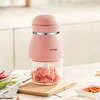 2019 New Meat Grinder Household mini Electric Chopper Glass Cup Meat Cutter Multifunction Kitchen Food Processor Blender 1