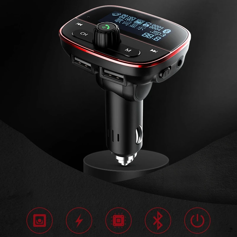 Fm-передатчик, Автомобильный MP3-плеер, Многофункциональный Bluetooth 4,2, Usb Автомобильный дисплей, цветной экран, лирика, громкая связь, аудио A, быстрая