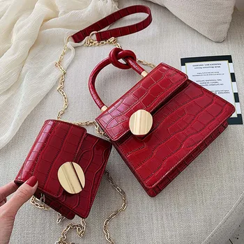 

Quality Stone Pattern Leather Crossbody Bags Hot Women Designer Small Handbags Chain Shoulder Messenger Bag Mini Purses Hand Bag