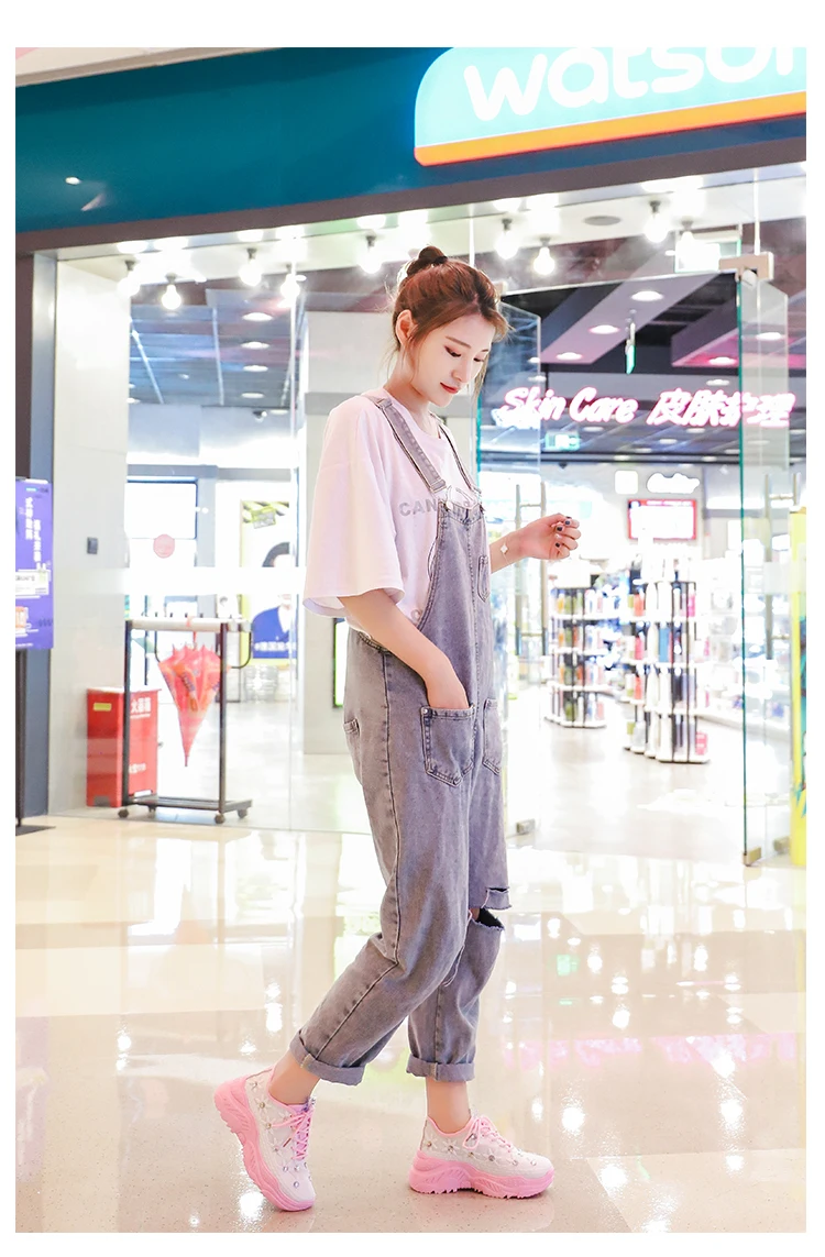 Стразы Кроссовки на танкетке Для женщин спортивная обувь, Дамская обувь на не сужающемся книзу массивном кроссовки на платформе белые кроссовки повседневная женская обувь без застежки; chaussures femme