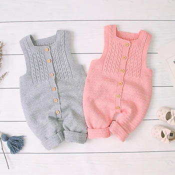 

Baby Romper Overalls Knitted Jumpsuit Clothes Newborn Baby Clothes Baby Girl Clothes Baby Girl Romper kid clothes