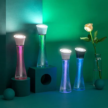 

250ML Magical Tower Humidifier Water Replenisher Household USB Charging Mini Desktop Humidifier Colorful Night Light