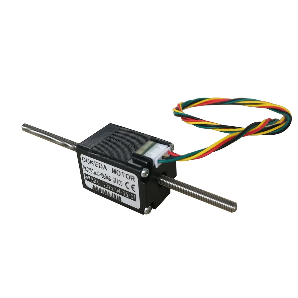 Nema8 DC3.9V 1,8 градусов 20 мм OK20STH30-0604B-GT100 через вал миниатюрный линейный винт шаговый двигатель поршневое устройство движения