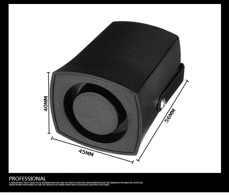 120 dB 12V/24V Beep BiBi Mini Siren House Alarm Siren DC Small Car Horn Home Speaker System Reverse Backup Buzzer BB Truck