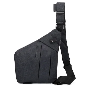 

New Anti theft Canvas chest bag men Sport Single Man Shoulder travel Bags cross body pack Bag for man Black bolso hombre