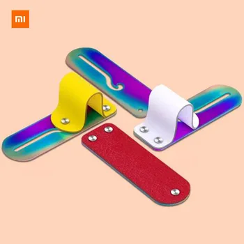 

Xiaomi Youpin Freefinger Cowhide Color Titanium Mobile Phone Ring Bracket Concealed Bracket Stainless Steel Base Portable 3Color