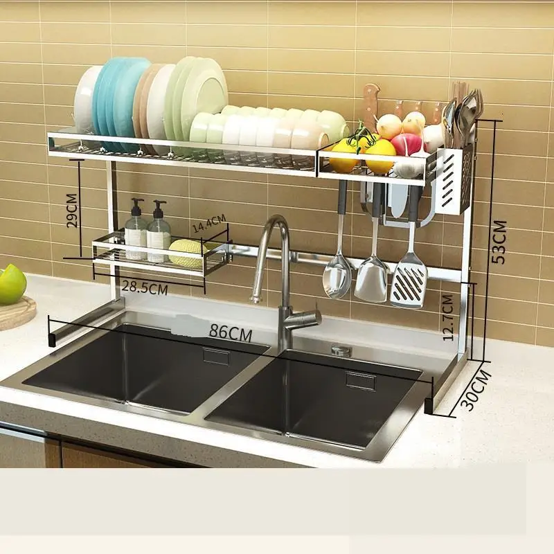 MODEL G De Malzemeleri Egouttoir Vaisselle Range из нержавеющей стали Mutfak кухня Cocina Органайзер Cozinha кухонная стойка - Цвет: MODEL G