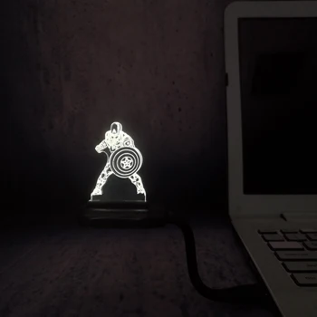 

MINI night light Marvel cartoon lamp kids room bed side USB lighting small gifts