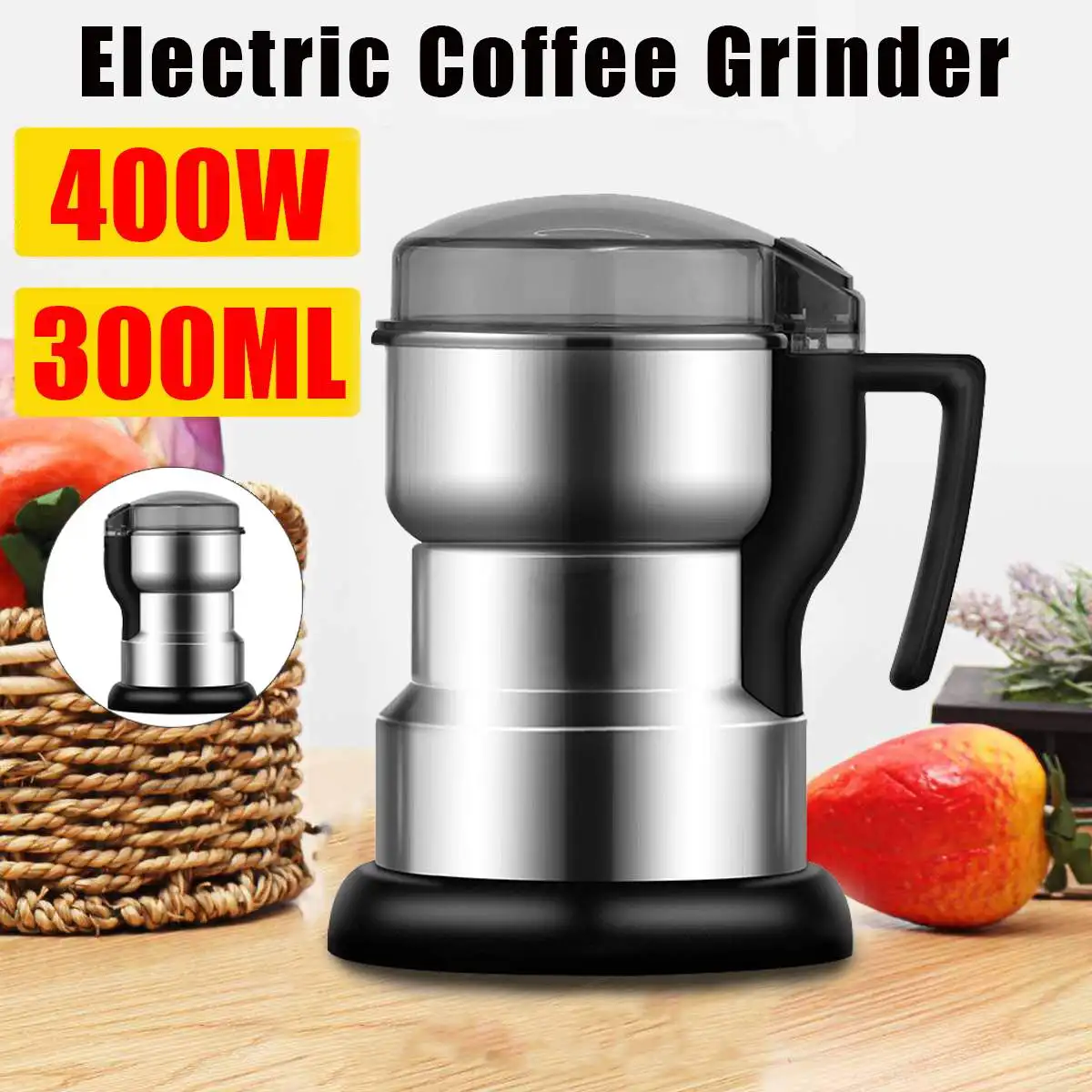 Multifunctional Home Coffe Grinder Machine Kitchen Cereals Nuts Beans