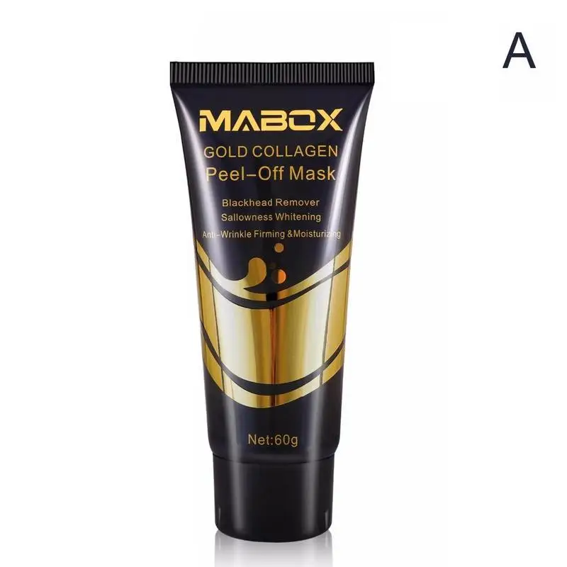 24k Золотая коллагеновая отшелушивающая маска для лица отбеливающая подтягивающая Подтягивающая кожу против морщин Старение средство для удаления черных точек маска для лица - Цвет: A