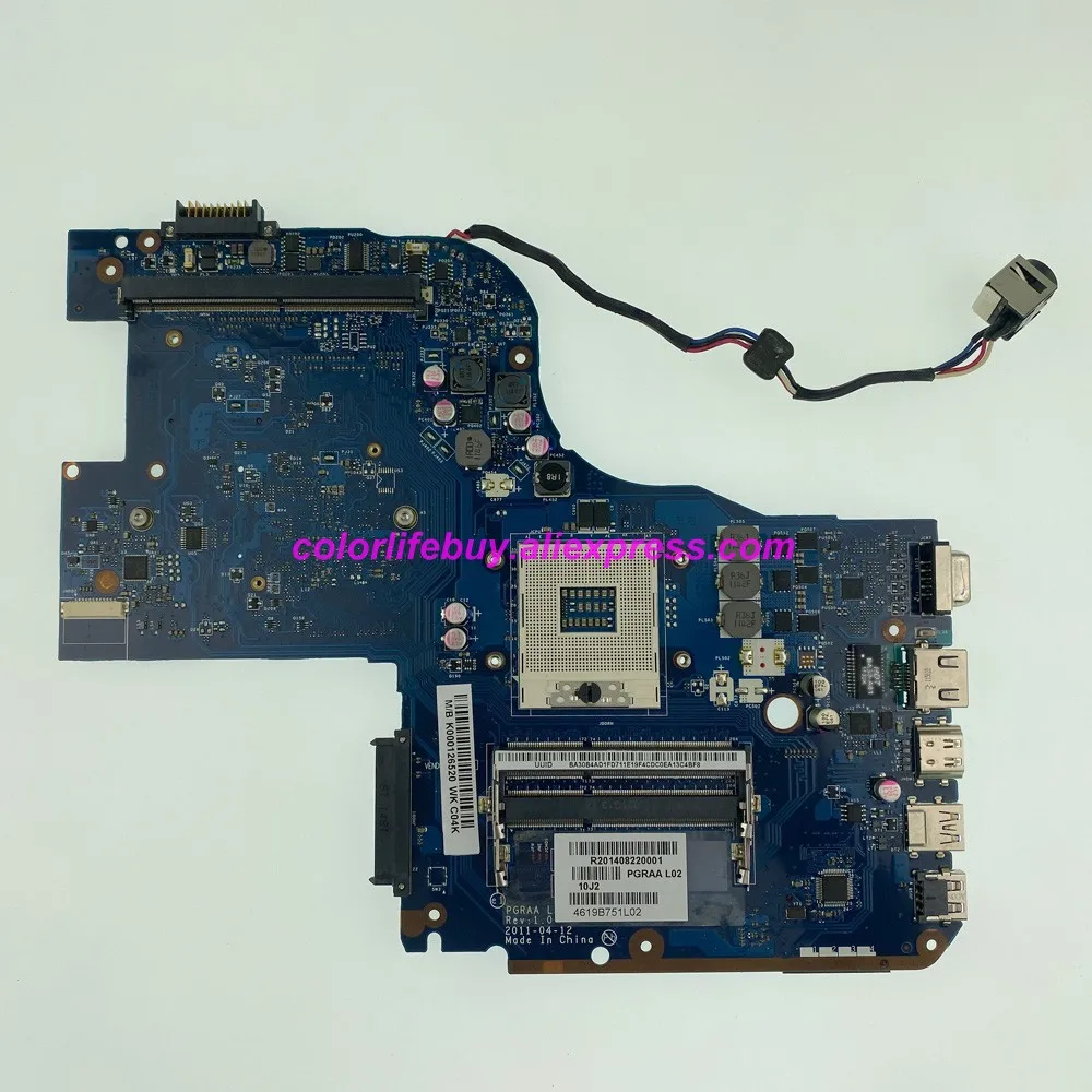 

Genuine K000126520 PGRAA LA-7191P HM65 Laptop Motherboard Mainboard for Toshiba Qosmio X770 X775 Notebook PC