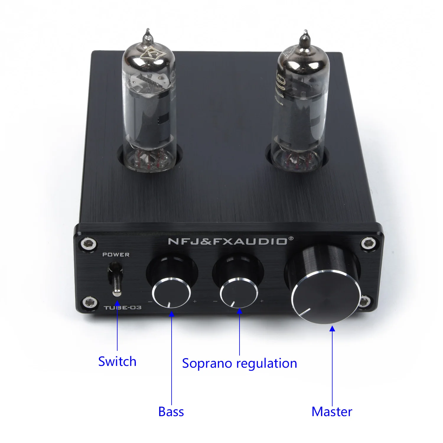 White&HiFi AUX Preamp Pre-Amplifier T7 Tube Phono Stage RIAA MM Turntable Latest Useful Durable New