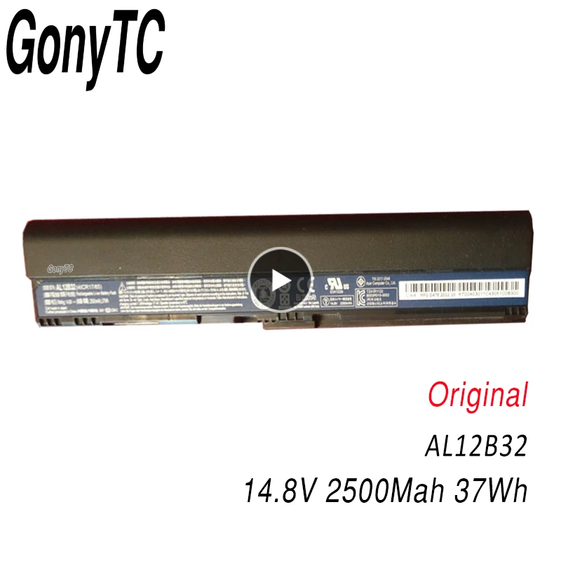 Оригинальный аккумулятор GONYTC AL12B32 для ноутбука Acer Aspire One 725 756 V5 171 B113 B113M AL12X32 AL12A31