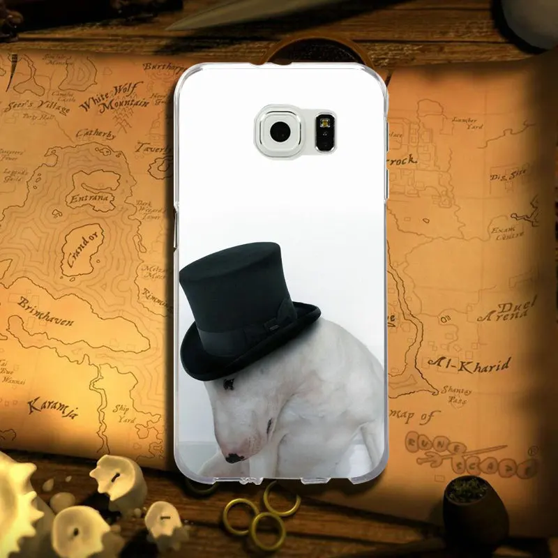 Image 7 Мягкий чехол для samsung Galaxy Note 2, 3, 5, 8, 9, S2 S3 S5 мини S6 S7 S8 S9 S10 Edge рlus Lite Happy с бультерьером собакой щенки - Цвет: Image 7