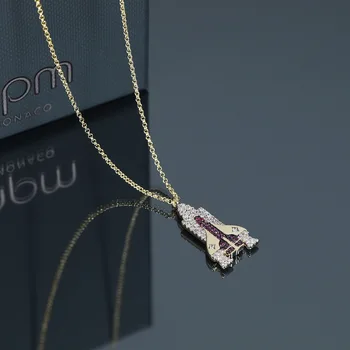 

2019 new arrival Morocco gold rocket pendant necklace brand original special chain necklace women girl