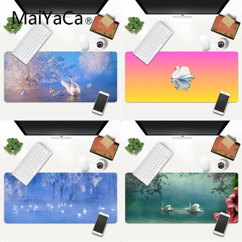 

MaiYaCa High Quality Swan Lake Beautiful Anime Mouse Mat Gaming Mouse Mat xl xxl 800x300mm for world of warcraft