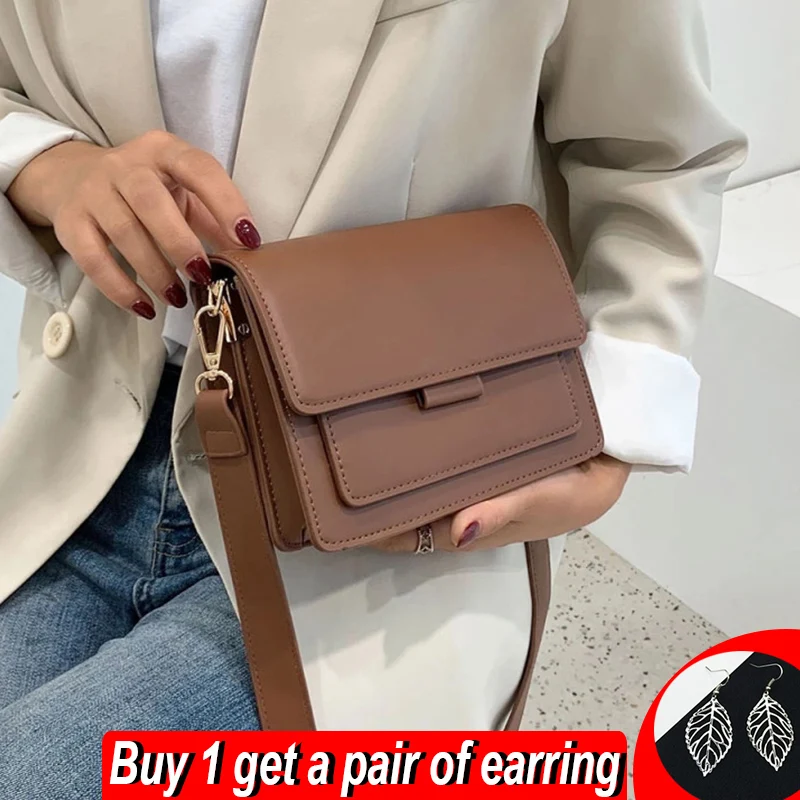 Fashion Casual Women Small Messenger Bag Lightweight Pu Leather Shoulder  Bag Flap Tote Wallet Vintage Travel Bag For Women - Crossbody Bags -  AliExpress