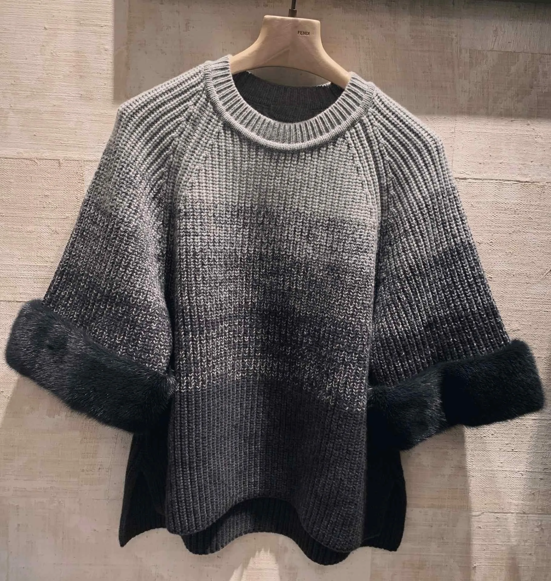 

high quality women knitted wool sweater female Gradient color jumpers pullover ddxgz2v 8.31