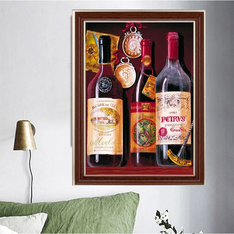 

HD Wine Fruit Picture Posters and Prints Scandinavian Wall Art Canvas Painting Calligraphy Bar Kitchen Dining Wall Decoration