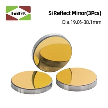 

High Quality Si Reflective Mirror D19.05 20 25 30 38.1mm Coated Gold for CO2 Laser Engraving Cutting Machine