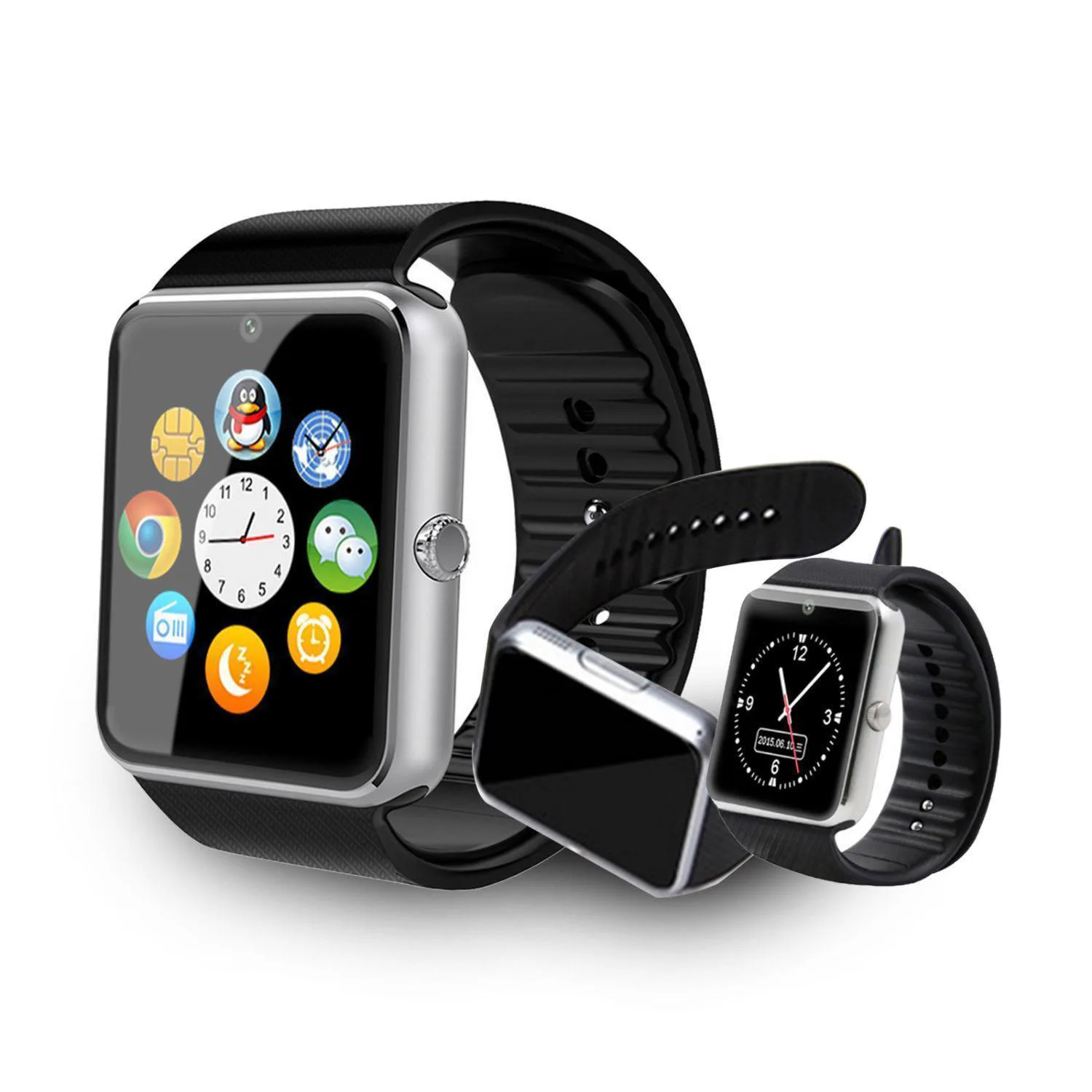 GT08 Bluetooth Smart Watch Phone Andriod IOS Touch Screen Support Sim Card TF Memory With Camera Clock | Электроника