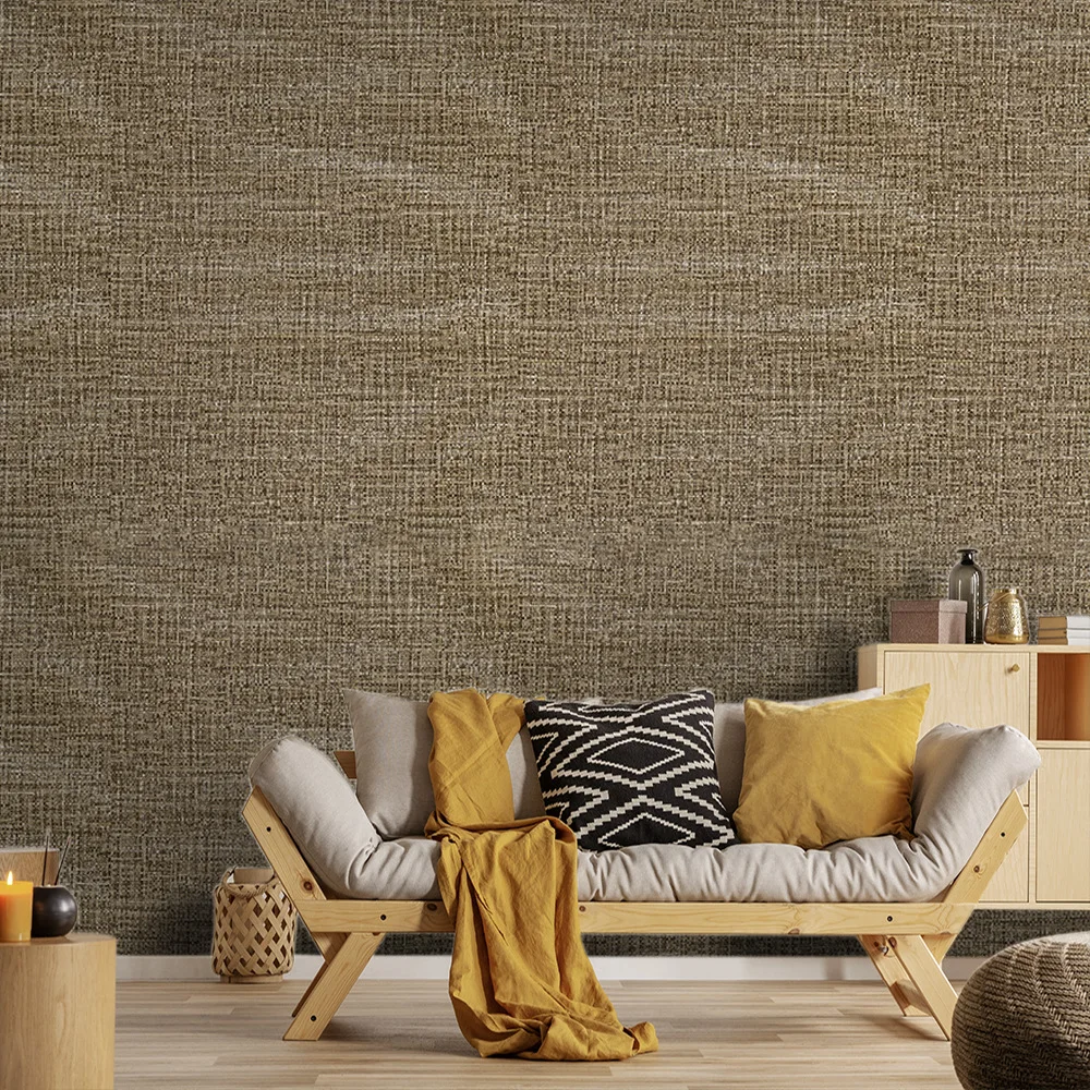 Retro Grasscloth Wallpaper Self Adhesive Mural for Living Room Bedroom Decoration Wall Stickers Art Home Decor Renovation Decals