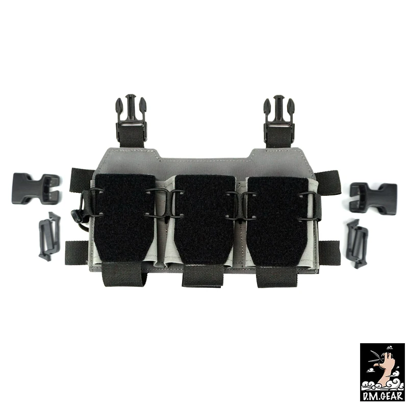 Dmgear Tactical Triple Mag Pouch W/ Buckles For Chest Rig 556 Mag ...