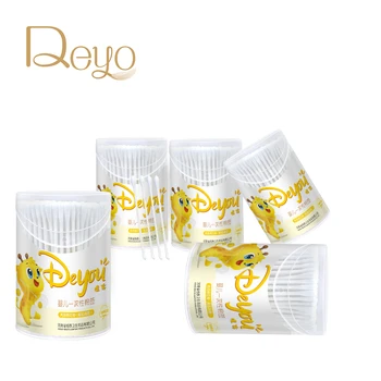 

Deyo 100% Paper Stick Cotton Swabs Baby Double Helix Fine Head Disposable Cotton Buds Ears Cleaning Health Care Tools 1000pcs