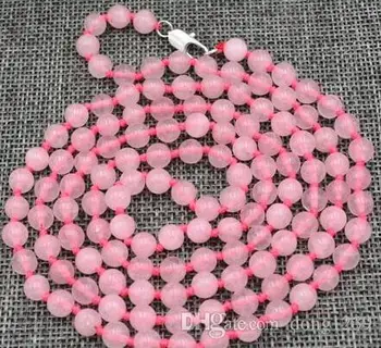

Women gift jewelry choker anime jewel choker maxi collier new fine natural 6mm rose stone pearl necklace