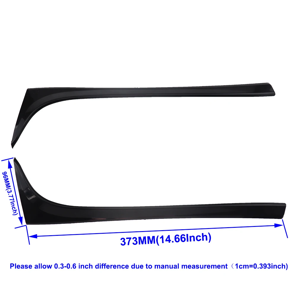 2pcs/set Rear Window Side Spoiler Wing Lip Cover Trim Sticker Fit For VW Golf 7 MK7 MK7.5 R GTE GTD Auto Accessories