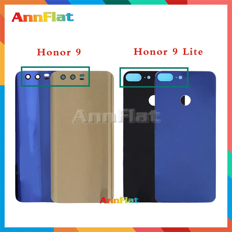 10 шт./лот задняя крышка для huawei honor 9 Lite/honor STF-L09 L29 AL10 TL10 аккумулятора стекло с клеем