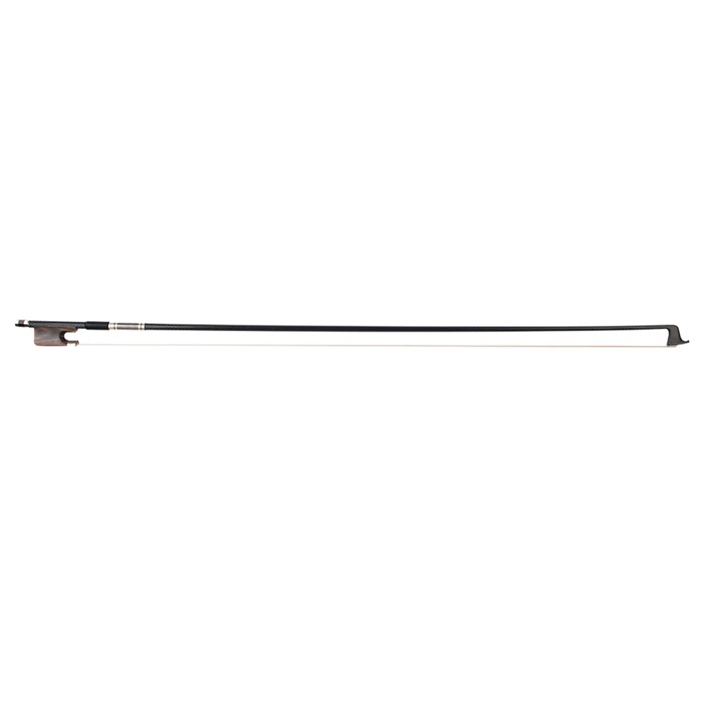 15/16 Inch Viola Bow Well Balanced Carbon Fiber Round Stick OX Bone Frog Horsetail Hair Viola Parts Accessories