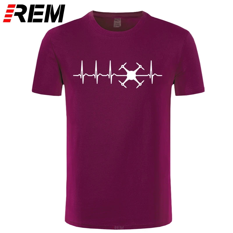 Футболка REM evolution ekg с изображением пульса дрона летняя хлопковая футболка в новом