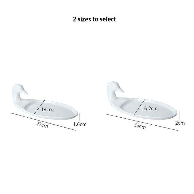 Creative White Duck Ceramic Plates Fruit Dishes Cake Plate Snack Candy Dish Salad Tray Porcelain Tableware Decoration Dinnerware