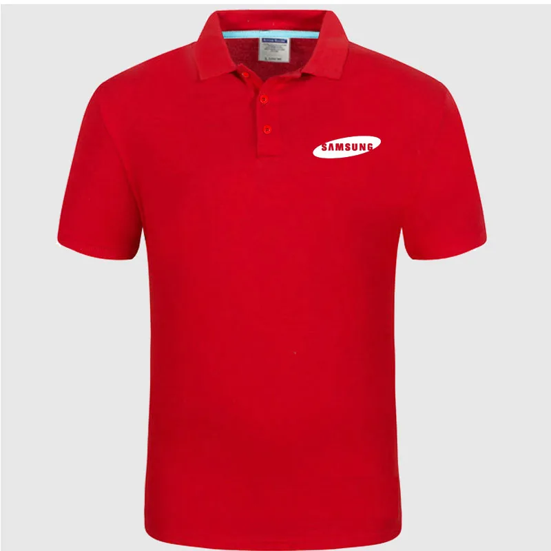 2021 New Polo Shirt Samsung logo Cotton 