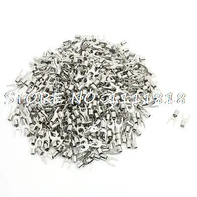 

SNB5.5-5 AWG 12-10 Fork Type Non Insulated Spade Cable Terminals 500pcs